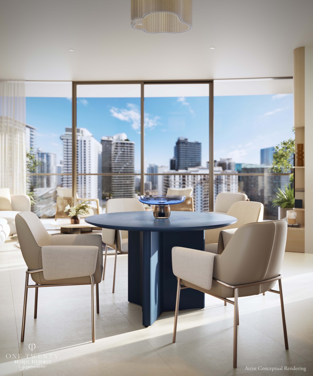 Curated dining and entertaining spaces within the Signature Club.